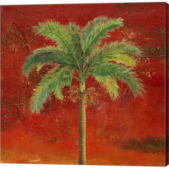 Metaverse C870487-0120000-AAAACMA La Palma on Red II by Patricia Pinto Canvas Wall Art - 12 x 12 in.