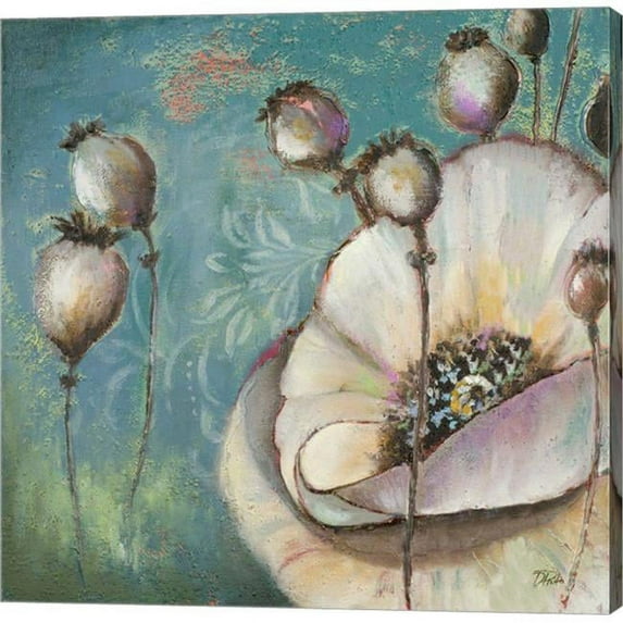 Metaverse C870661-0120000-AAAACMA Blue Poppies I by Patricia Pinto Canvas Wall Art - 12 x 12 in.
