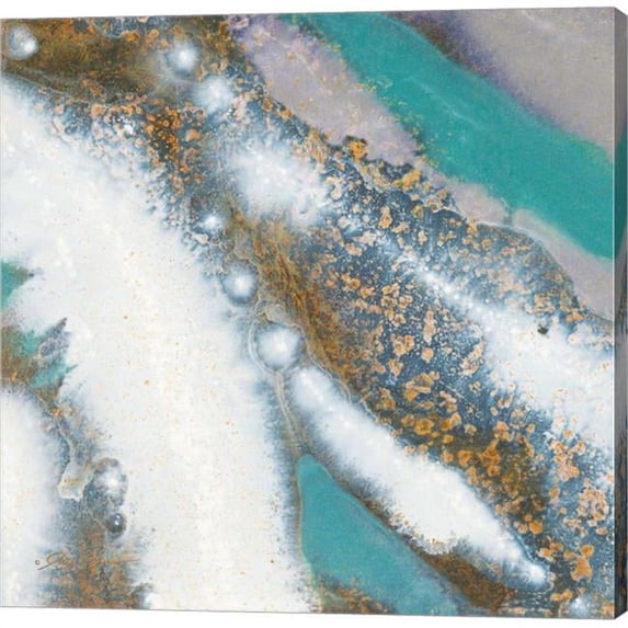 Metaverse C877003-0120000-AAAACMA Blue Marble B by Jay Zinn Canvas Wall Art - 12 x 12 in.