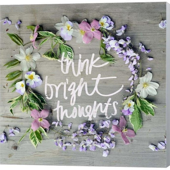 Metaverse C910710-0120000-ACCQAMA Think Bright Thoughts by Sarah Gardner Canvas Wall Art - 12 x 12 in.