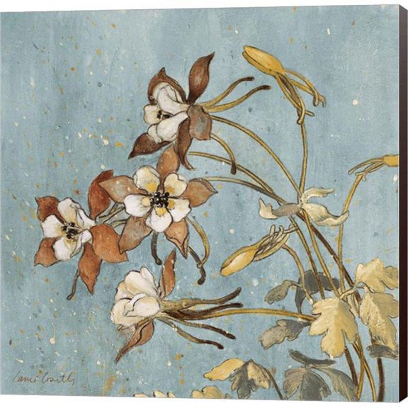 Metaverse C910825-0120000-ACDAAMA Wild Flowers on Blue II by Lanie Loreth Canvas Wall Art - 12 x 12 in.