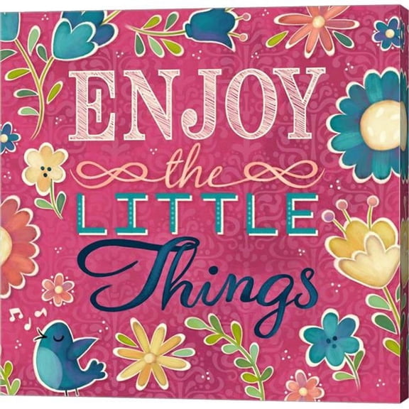 Metaverse C910872-0120000-AAAACMA Enjoy the Little Things Burst I by Josefina Canvas Wall Art - 12 x 12 in.