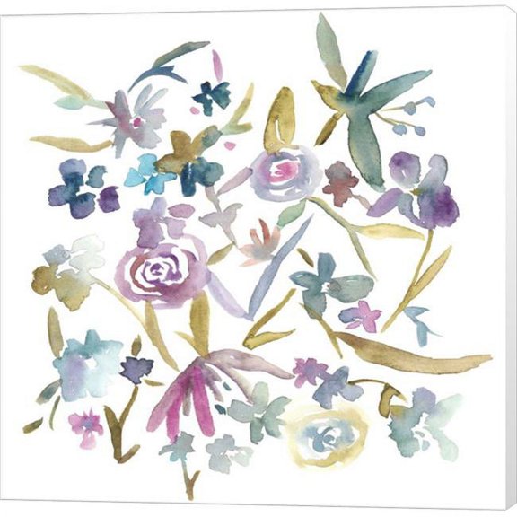 Metaverse C947959-0120000-ACAAAMA Concord Florals II by Chariklia Zarris Canvas Wall Art - 12 x 12 in.