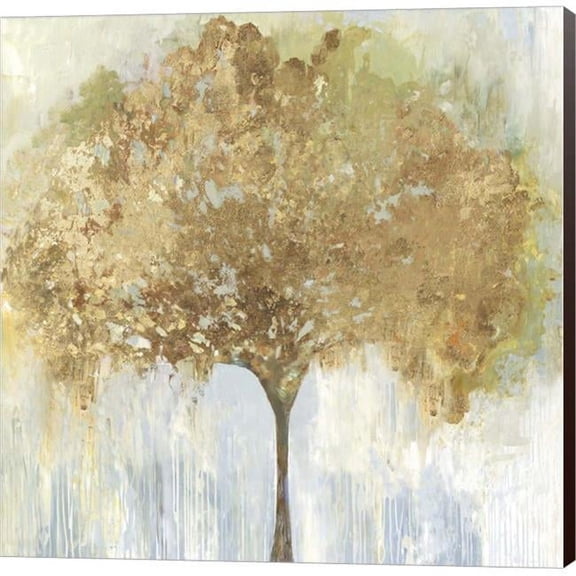 Metaverse C949202-0120000-ACDAAMA Golden by Allison Pearce Canvas Wall Art - 12 x 12 in.