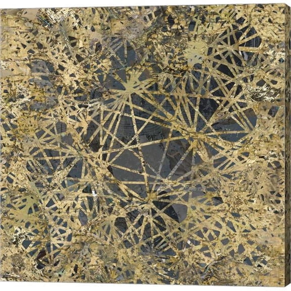 Metaverse C949249-0120000-AAAACMA Geometric Gold I by Edward Selkirk Canvas Wall Art - 12 x 12 in.
