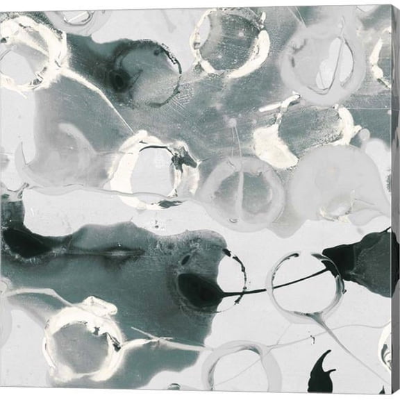 Metaverse C949288-0120000-AAAACMA Teal Spatter I by Posters International Studio Canvas Wall Art - 12 x 12 in.