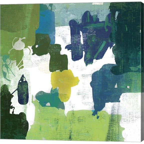 Metaverse C949311-0120000-AAAACMA Block Paint I Green by Posters International Studio Canvas Wall Art - 12 x 12 in.
