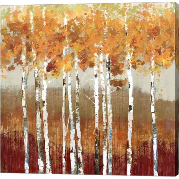 Metaverse C949441-0120000-AAAACMA Golden Landscape by Allison Pearce Canvas Wall Art - 12 x 12 in.