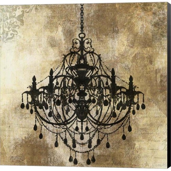 Metaverse C949807-0120000-8CAAAMA Chandelier Gold I by PI Galerie Canvas Wall Art - 12 x 12 in.