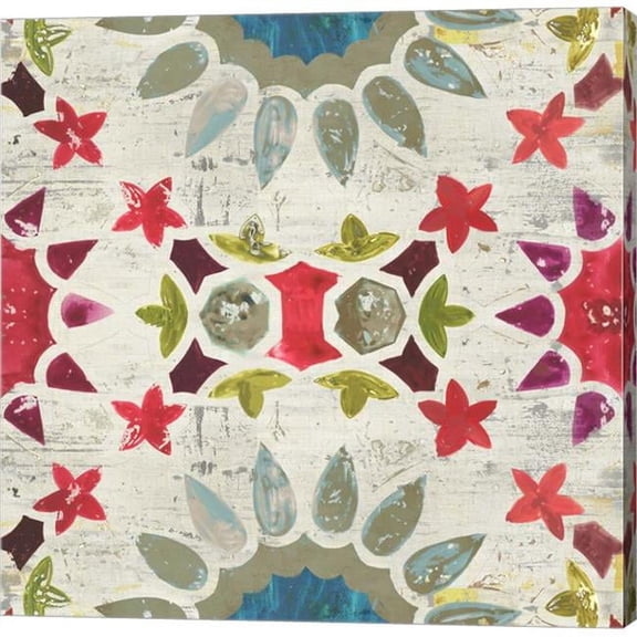 Metaverse C950248-0120000-AAAACMA Folky IV by Aimee Wilson Canvas Wall Art - 12 x 12 in.
