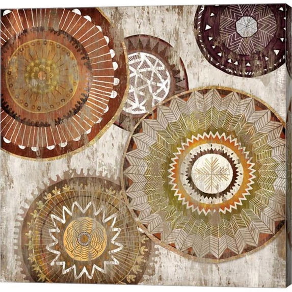 Metaverse C950484-0120000-AAAACMA Native Circle I by Edward Selkirk Canvas Wall Art - 12 x 12 in.
