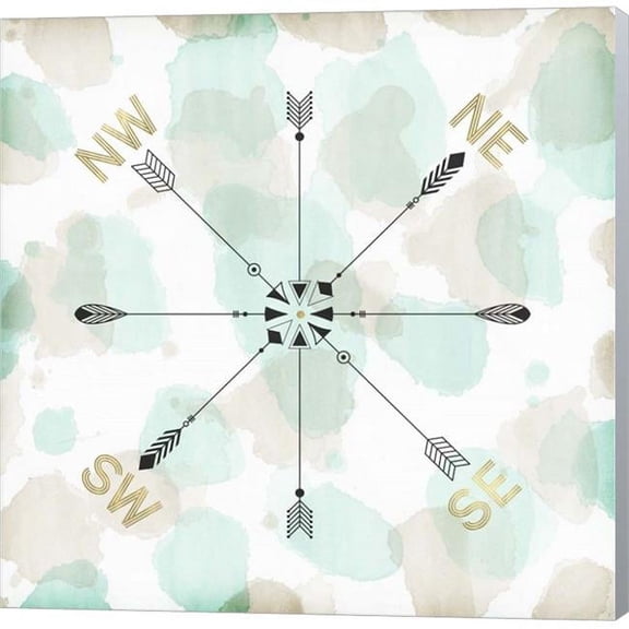 Metaverse C950561-0120000-ACCQAMA Directions I by Edward Selkirk Canvas Wall Art - 12 x 12 in.