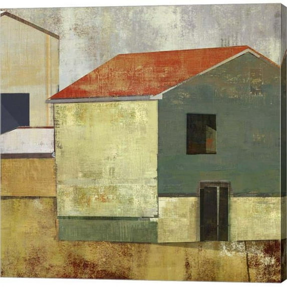 Metaverse C950952-0120000-AAAACMA Abstract Construction II by Posters International Studio Canvas Wall Art - 12 x 12 in.