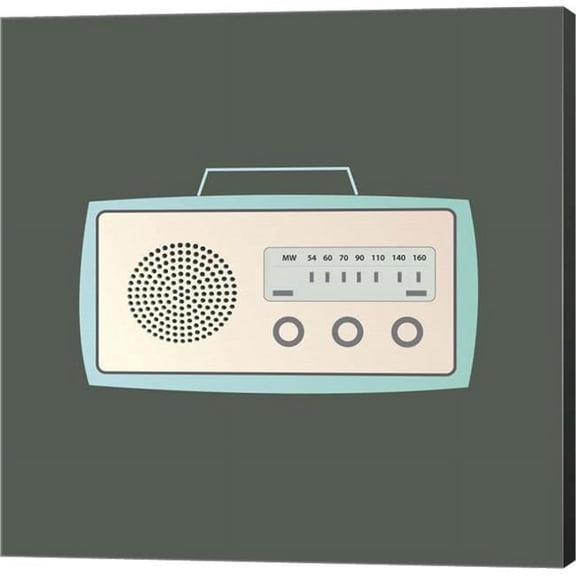 Metaverse C951036-0120000-AAAACMA MCM Radio I by Posters International Studio Canvas Wall Art - 12 x 12 in.