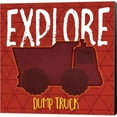 thumbnail image 1 of Metaverse C953803-0120000-8CAAAMA Dump Truck Explore by Jennifer Pugh Canvas Wall Art - 12 x 12 in., 1 of 1