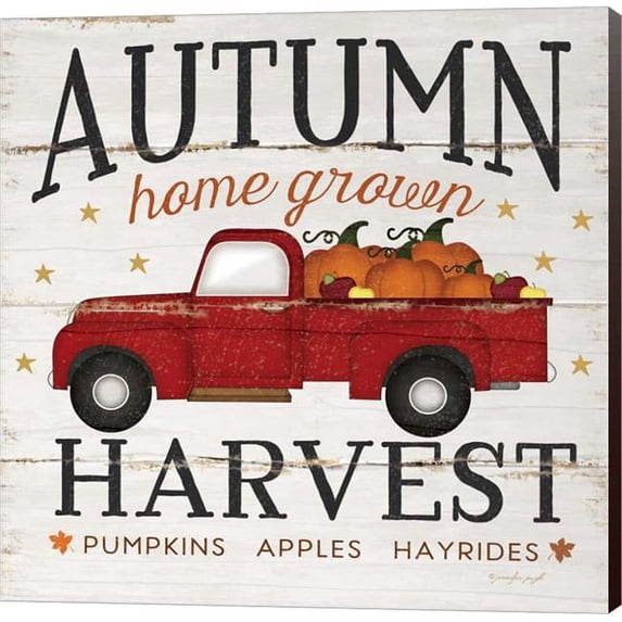 Metaverse C953816-0120000-ACDAAMA Autumn Harvest by Jennifer Pugh Canvas Wall Art - 12 x 12 in.