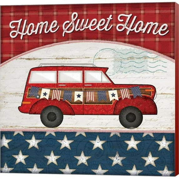 Metaverse C953863-0120000-8CDAAMA Home Sweet Home by Jennifer Pugh Canvas Wall Art - 12 x 12 in.