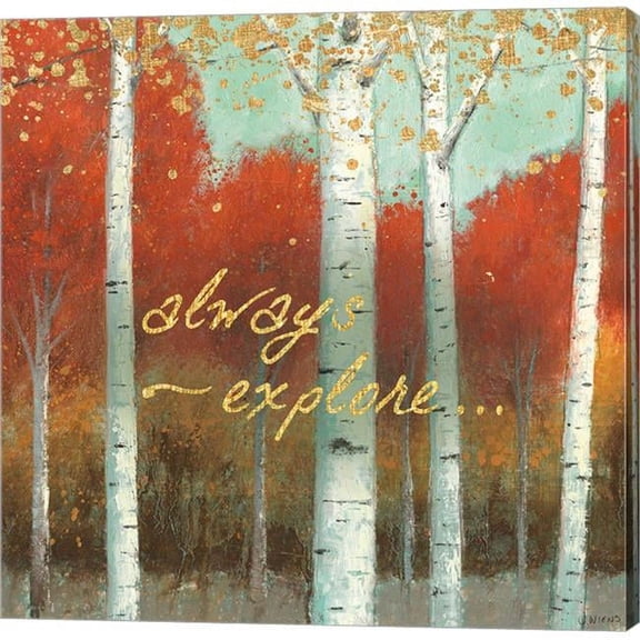 Metaverse C958104-0120000-AAAACMA Fall Promenade III by James Wiens Canvas Wall Art - 12 x 12 in.