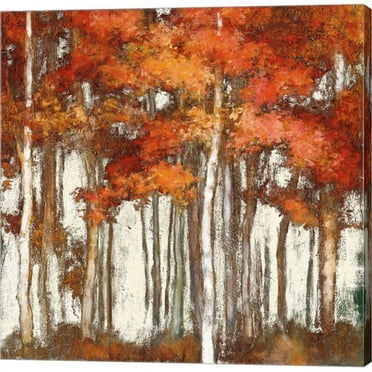 Metaverse C958346-0120000-AAAACMA October Woods Light by Julia Purinton Canvas Wall Art - 12 x 12 in.