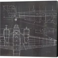 thumbnail image 1 of Metaverse C958557-0120000-8CAAAMA Plane Blueprint II No Words Post by Marco Fabiano Canvas Wall Art - 12 x 12 in., 1 of 1