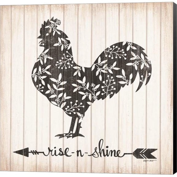 Metaverse C958787-0120000-8CAAAMA Rise N Shine Rooster by Annie Lapoint Canvas Wall Art - 12 x 12 in.