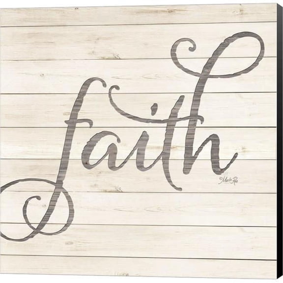 Metaverse C958994-0120000-8CAAAMA Simple Words - Faith by Marla Rae Canvas Wall Art - 12 x 12 in.