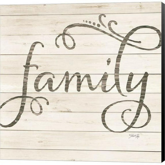 Metaverse C958995-0120000-8CAAAMA Simple Words - Family by Marla Rae Canvas Wall Art - 12 x 12 in.