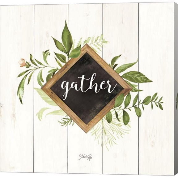 Metaverse C959001-0120000-AAAACMA Gather Greenery by Marla Rae Canvas Wall Art - 12 x 12 in.