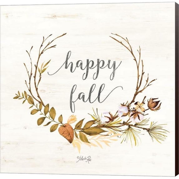 Metaverse C959005-0120000-ACDAAMA Happy Fall by Marla Rae Canvas Wall Art - 12 x 12 in.