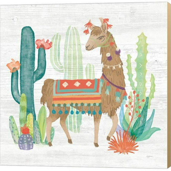 Metaverse C959507-0120000-8CCQAMA Lovely Llamas III by Mary Urban Canvas Wall Art - 12 x 12 in.