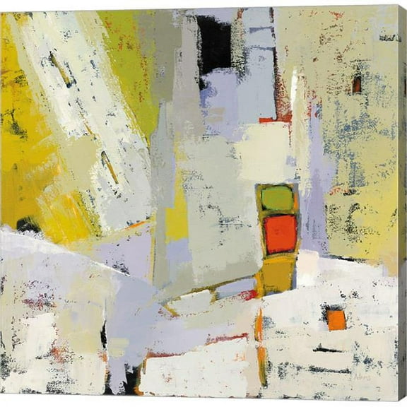 Metaverse C959533-0120000-AAAACMA On the Sunnyside of the Street by Phyllis Adams Canvas Wall Art - 12 x 12 in.