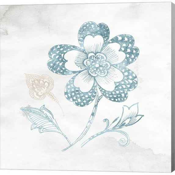 Metaverse C959589-0120000-AAAACMA Eastern Boho IV Teal by Wild Apple Portfolio Canvas Wall Art - 12 x 12 in.