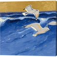 thumbnail image 1 of Metaverse C961908-0120000-AAAACMA Seagulls with Gold Sky III by Shirley Novak Canvas Wall Art - 12 x 12 in., 1 of 1