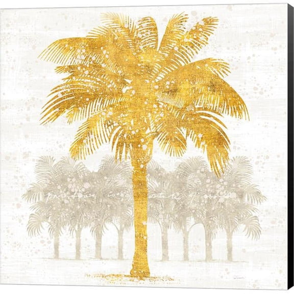 Metaverse C962629-0120000-8CAAAMA Palm Coast II by Sue Schlabach Canvas Wall Art - 12 x 12 in.