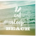 thumbnail image 1 of Metaverse C962634-0120000-ACAAAMA Eat Sleep Beach by Sue Schlabach Canvas Wall Art - 12 x 12 in., 1 of 1