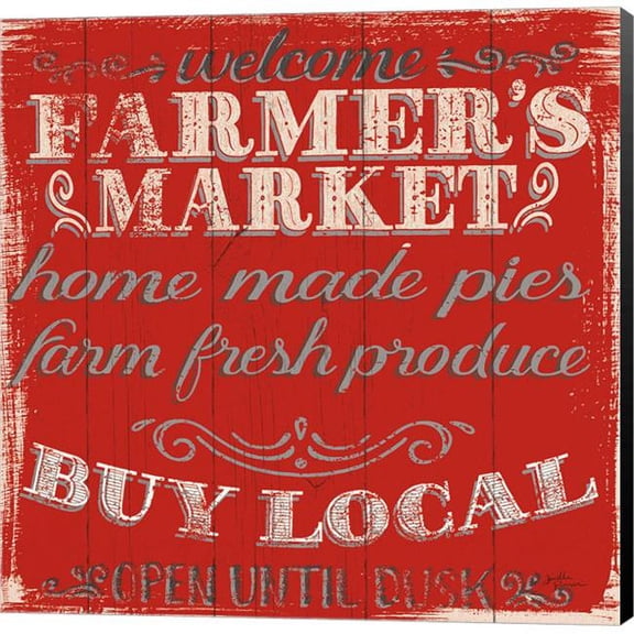 Metaverse C962800-0120000-8CAAAMA Farmers Market X by Janelle Penner Canvas Wall Art - 12 x 12 in.