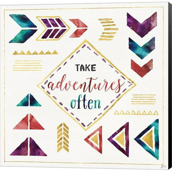 Metaverse C962979-0120000-8CAAAMA Lost in Words VI by Jess Aiken Canvas Wall Art - 12 x 12 in.