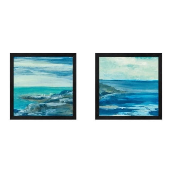Metaverse Chris Paschke 'Surf & Inlet' Framed Art (Set of 2)