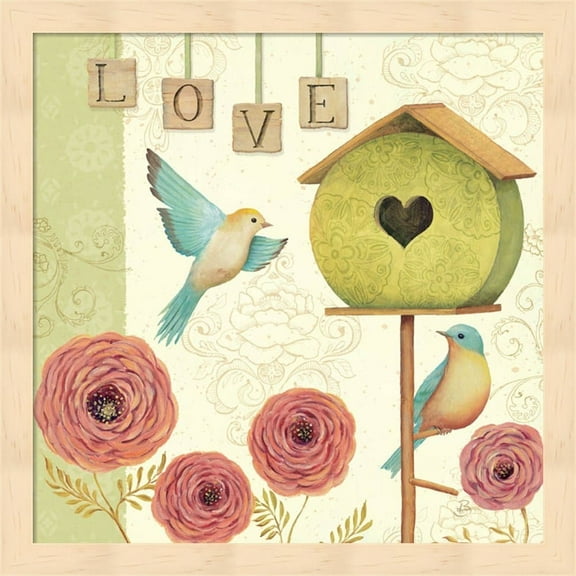 Metaverse Daphne Brissonnet 'Welcome Home II' Multicolored Wooden Framed Art