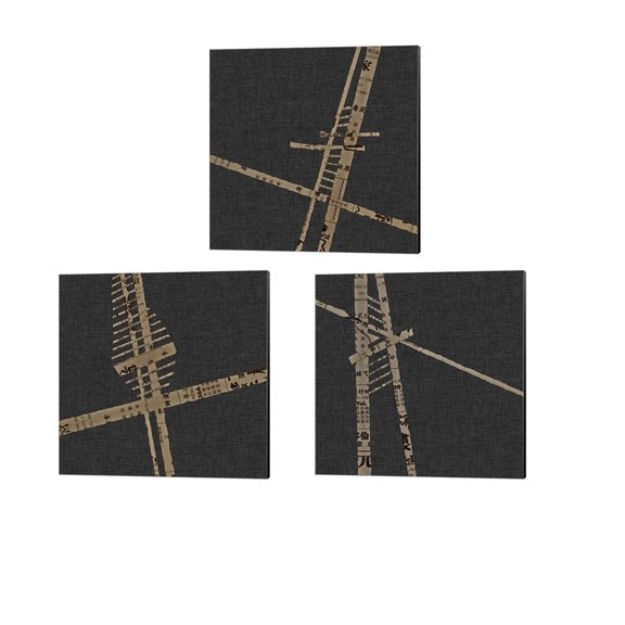Metaverse Greg Perkins 'Kozo' Canvas Art (Set of 3)