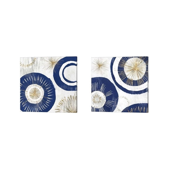 Metaverse Isabelle Z 'Circumference' Canvas Art (Set of 2)