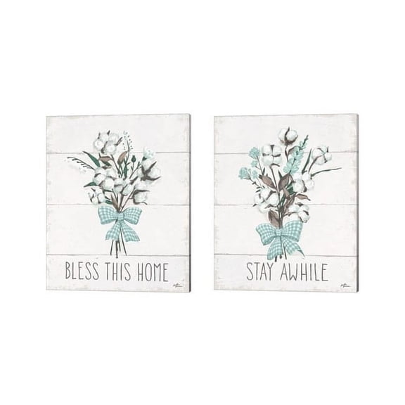 Metaverse Janelle Penner 'Blessed' Canvas Art (Set of 2)