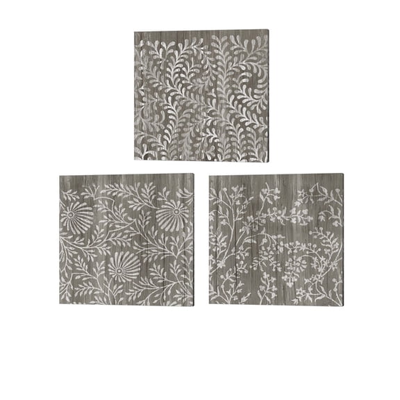 Metaverse June Erica Vess 'Weathered Wood Patterns A' Canvas Art (Set of 3)