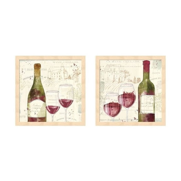Metaverse Katie Pertiet 'Chateau Winery' Framed Art (Set of 2)