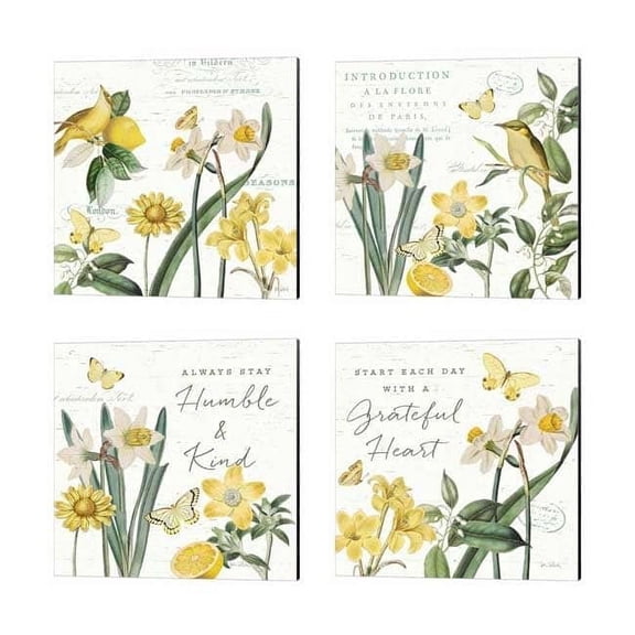 Metaverse Katie Pertiet 'Citron Curiosities' Canvas Art (Set of 4)