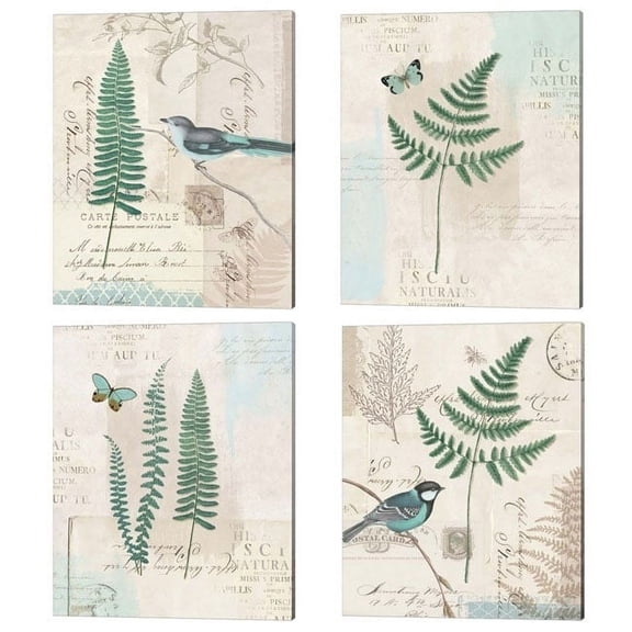 Metaverse Katie Pertiet 'En Bleu' Canvas Art (Set of 4)