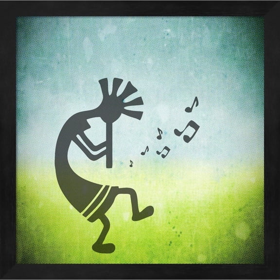 Metaverse 'Kokopelli Music II' Framed Art