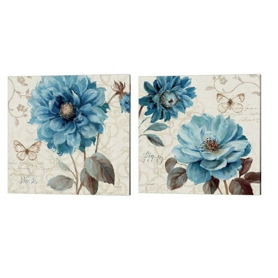 Metaverse Lisa Audit 'A Blue Note' Canvas Art (Set of 2)