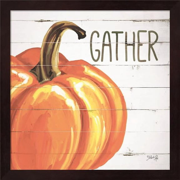 Metaverse Marla Rae 'Gather Pumpkin' Framed Art