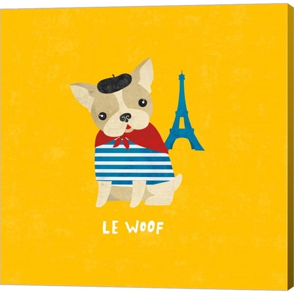 Metaverse Moira Hershey 'Good Dogs French Bulldog Bright' Canvas Art